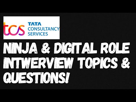 TCS Ninja & Digital Interview Topics & Questions | Revealed Important Questions🔥🔥