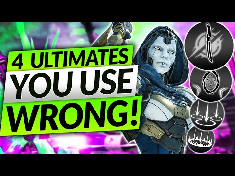 4 Legend Ultimates YOU USE WRONG! (PRO TIPS) - Apex Legends Ability Guide