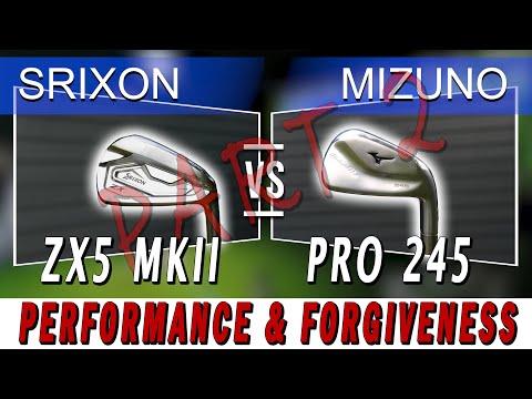 HEAD to HEAD | Mizuno Pro 245 vs Srixon ZX5 MK2 PERFORFORMANCE and FORGIVENESS