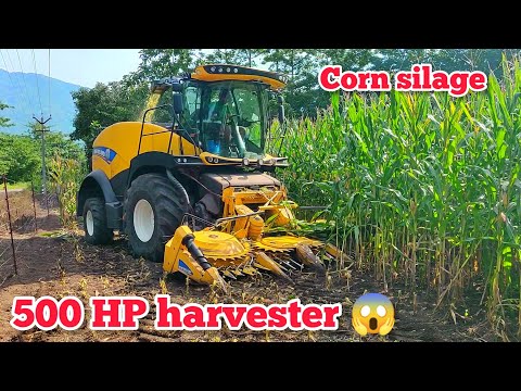 500 HP New Holland FR 500 Harvester | Corn silage | cattle feed making process