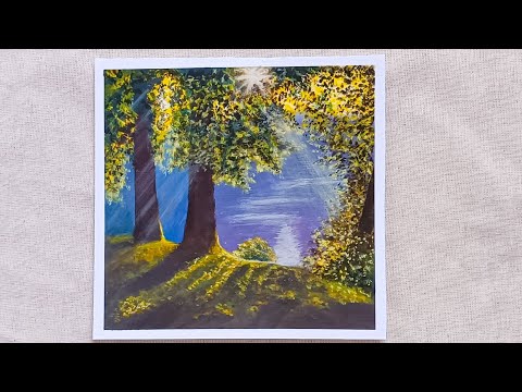 Forest Painting || Acrylic Painting