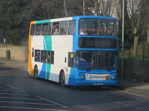 Stagecoach in Mansfield - Alexander ALX400 18316 (YN05 XNG) ride on route 12