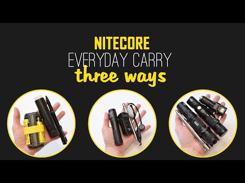 NITECORE Everyday Carry 3 Ways - EDC flashlights, tactical pens and chargers