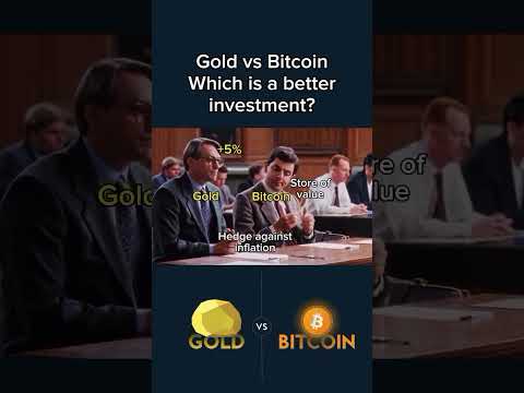 Gold vs. Bitcoin, which is a better investment?#crypto #bitcoin #gold #cryptocurrency #money #viral