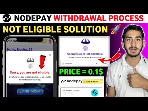 Nodepay Airdrop not eligible solution | Nodepay token price | Nodepay Airdrop allocation checker