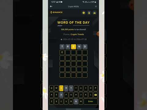 Binance word of The day today