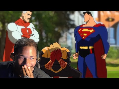 EVIL SUPERMAN GETS PRESSED BY ORIGINAL!!!! SUPER HERO SHOWDOWN REACTION!!!