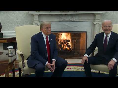 Trump returns to White House for handover meeting with Biden