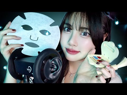 ASMR｜脳がとろける🤤50種類のゾクゾクトリガーコレクション💤(3h,囁き声,タッピング,耳かき,耳マッサージ,メイク＆スキンケアロールプレイ,水の音,炭酸泡,ゴム手袋)