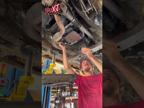 Next level transmission pan mounting. #mechanic #genius #tool #trick #ideas #transmission #tricktool