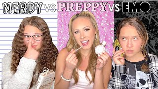 NERDY 🤓📚 VS PREPPY 🎀💄 VS EMO 🖤☠️ TARGET SHOPPING CHALLENGE