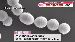 手足口病・溶連菌が流行　夏場に子供がかかりやすい感染症　大分