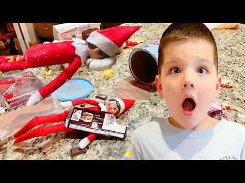 OH NO!! Caleb's ELF MAKES a MESS inSIDE OUR HOUSE +CHRISTMAS  LIGHTS on Route 66 with MOM and DAD