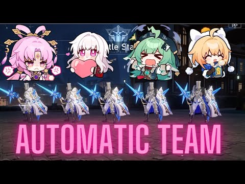 Honkai  Star Rail - Auto Battle the 5 Man Silvermane Lieutenants