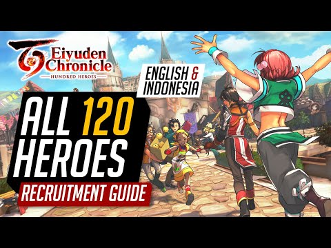 All 120 Heroes Recruitment Guide (English & Indonesia) | Eiyuden Chronicle Hundred Heroes