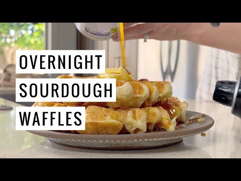 Overnight Sourdough Waffles