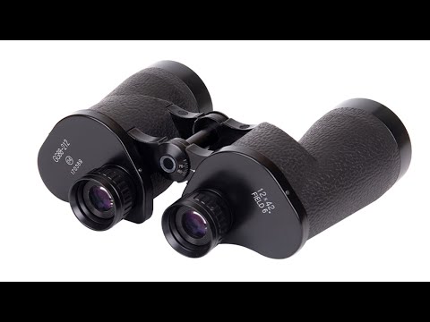 Military Wide View 12X42 Binoculars Telescopes Long Range Folding Black Optical Imaging