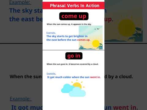 Phrasal Verbs In Action: The Sun😎