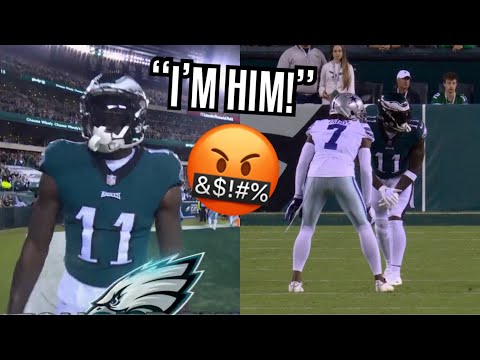 AJ Brown Vs Trevon Diggs 🤬 ‘PHYSICAL!’ (WR vs CB) Cowboys Vs Eagles 2022 highlights | NFL Week 6