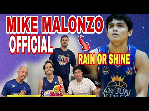 MIKE MALONZO OFFICIALLY SIGNED 2 YEAR CONTRACT TO RAIN OR SHINE