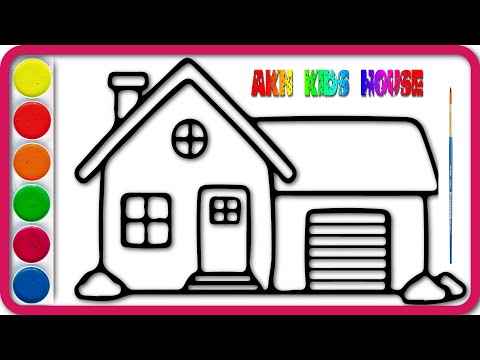 Colorful House Painting, Coloring for Kids & Toddlers