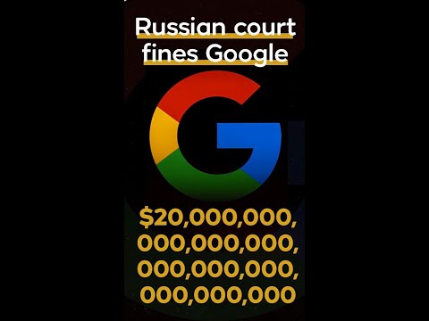 Google Faces ₹20 Decillion Fine from Russia! 😲💸 #TechNews #Shocking