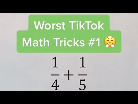 Worst TikTok Math Tricks #1 Explanation