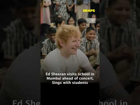 Ed Sheeran visits school in Mumbai ahead of concert!