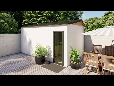 Backyard Tiny House 14 m2 (Studio) Simple Home Tour