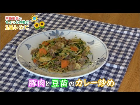 【簡単！たまのレシピ】〈夏〉豚肉と豆苗のカレー炒め