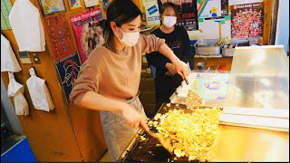 看板娘が作る神戸の人気ぼっかけ焼きそば屋「いろは」の開店　Japanese street Food Yakisoba