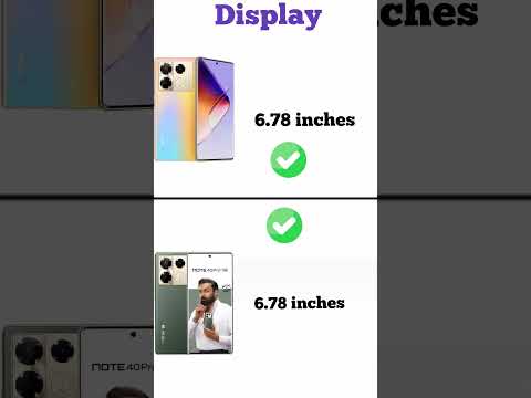 Infinix Note 40 Pro vs Infinix Note 40 Pro Plus 5G | Konsa phone lena ? | Full comperijon in short