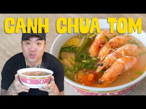 How to Make: Vietnamese Sour Soup with Shrimp / Canh Chua Tom