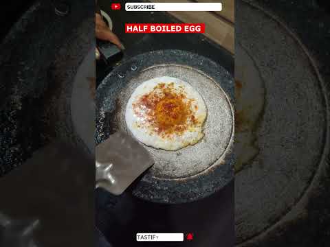 Half Boil egg recipe | Poached Egg | Half boiled egg omelette #youtubeshorts #homemade