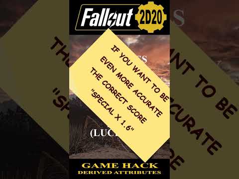 FALLOUT 2D20 GAME HACK 'ATTRIBUTE CHECKS' #shorts #rpg #fallout #2d20