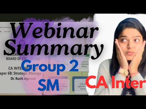 ICAI Important updates on CA Inter Paper 6B SM 🤯ICAI Webinar Summary 🎯#cainter