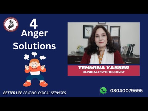 4 Techniques for Anger Management | Tehmina Yasser clinical Psychologist