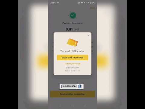 Binance offer win 1 USDT | Send at least 0.01 USDT to you friend now to get 1 USDT #shorts #binance