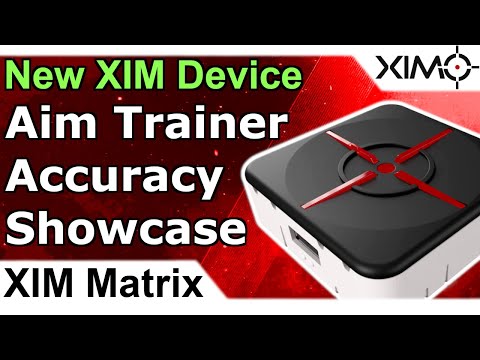 XIM Matrix - Accuracy Demonstration Aim Trainer With Mouse And Keyboard On PS5