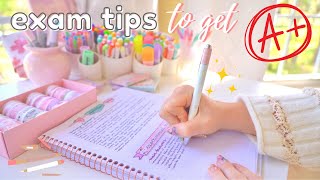 Exam day routine + last minute study tips to get those A's ✨💯