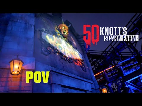 Knott's Scary Farm | Wax Works Maze POV | 50th Anniversary 2023