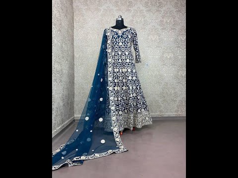 PRESENTING NEW PARTY WERE LOOK BEAUTIFUL GOWN WITH DUPATTA