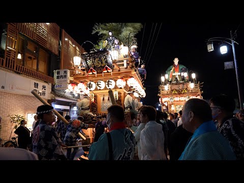 佐原の大祭2023秋　中日　夜の曳き廻し