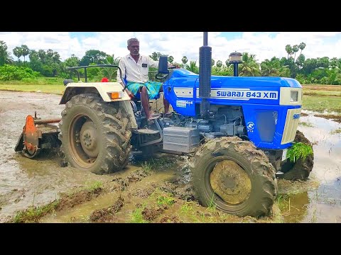 Swaraj 843 XM 4wd tractor puddling performance | Agriculture INDIA