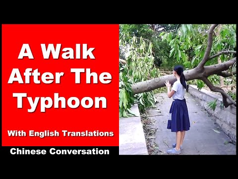 A Walk After The Typhoon - Lower Intermediate Chinese - Chinese Conversation - HSK 2 | HSK 3