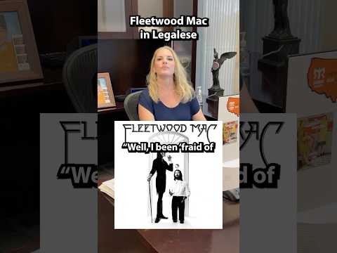 Fleetwood Mac in Legalese with Kristy Arevalo #fleetwoodmac #stevienicks #landslide #music #lyrics