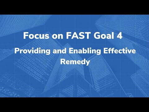 FAST Initiative's Implementation Review Conference - Focus on FAST Goal 4