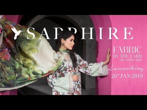 Sapphire Unstitched Fabric by the Yard Pre Spring 2018