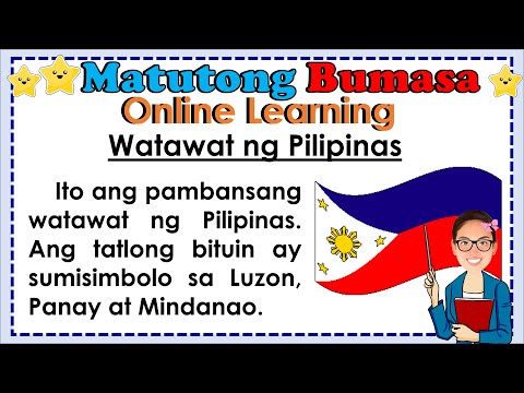 WATAWAT ng PILIPINAS ll Pagsasanay sa Pagbasa ll PANGUNGUSAP ll Teacher Ana Online Learning