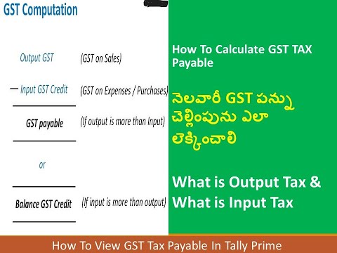 How to Calculate GST Tax Payment Monthly? How to Calculate GST Payable In Tally prime, with example.